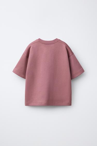 INTERLOCK T-SHIRT AND BERMUDA SHORTS SET - Pale pink by Zara - Image 2