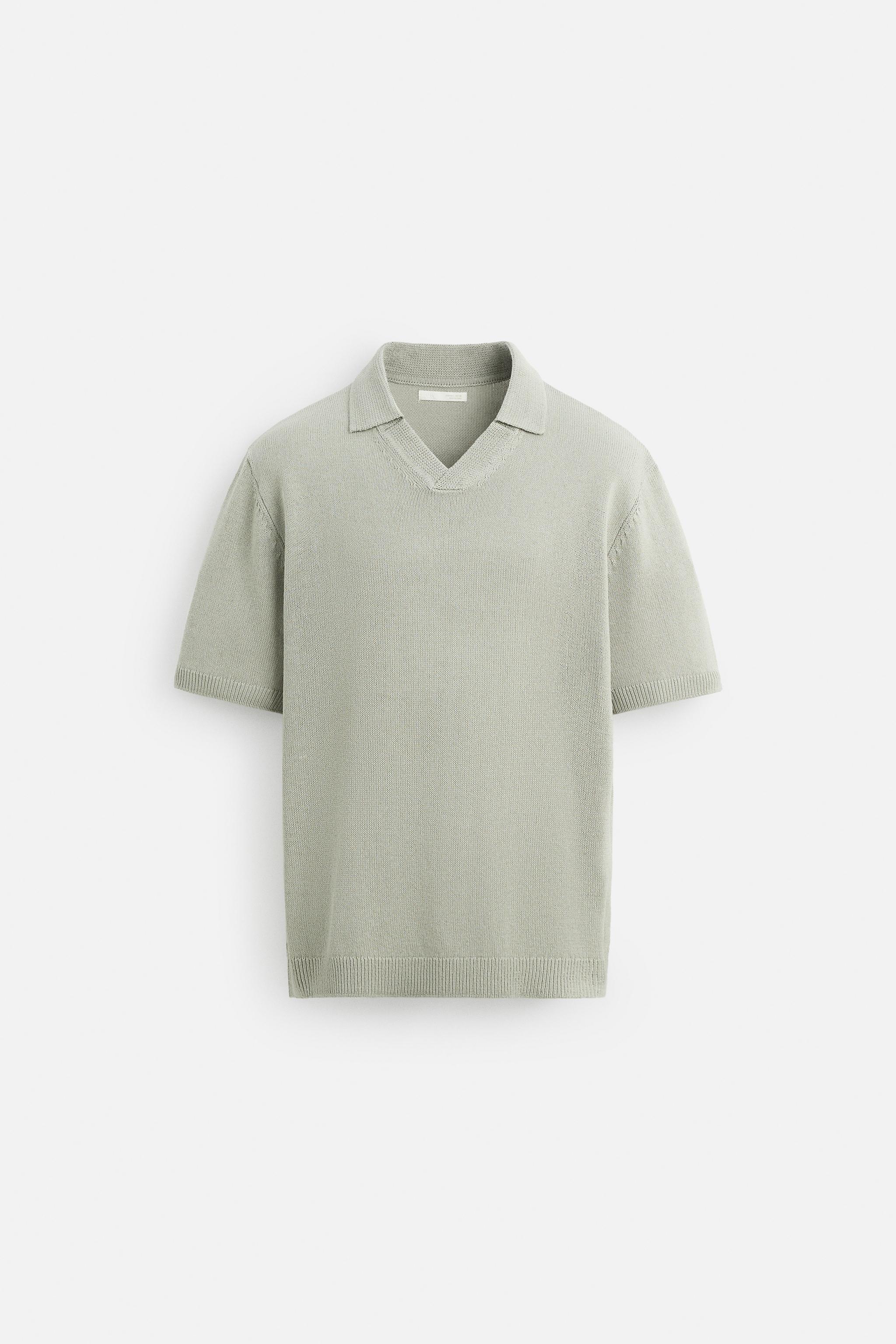 TEXTURED KNIT POLO - Light green | ZARA United States
