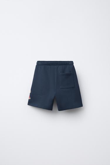 BRAWL STARS © SUPERCELL OY PLUSH BERMUDA SHORTS - Mid-blue by Zara - Image 1