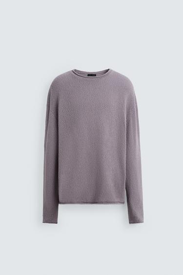 JERSEY ACABADOS VUELTA TEXTURA - Malva claro de Zara