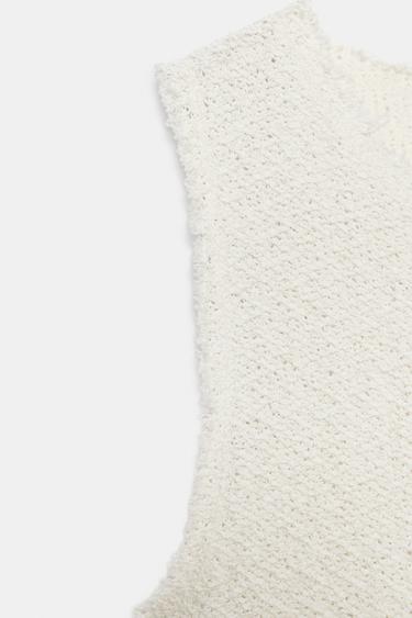 LONG RUSTIC DRESS - Ecru by Zara - Image 6