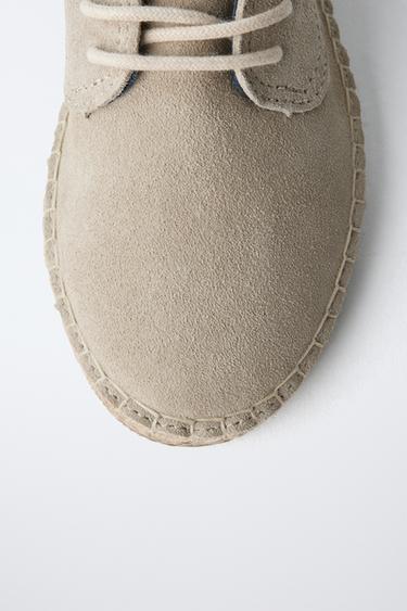 DERBYS JUTE CUIR ÉDITION LIMITÉE - Gris argent de Zara - Image 5