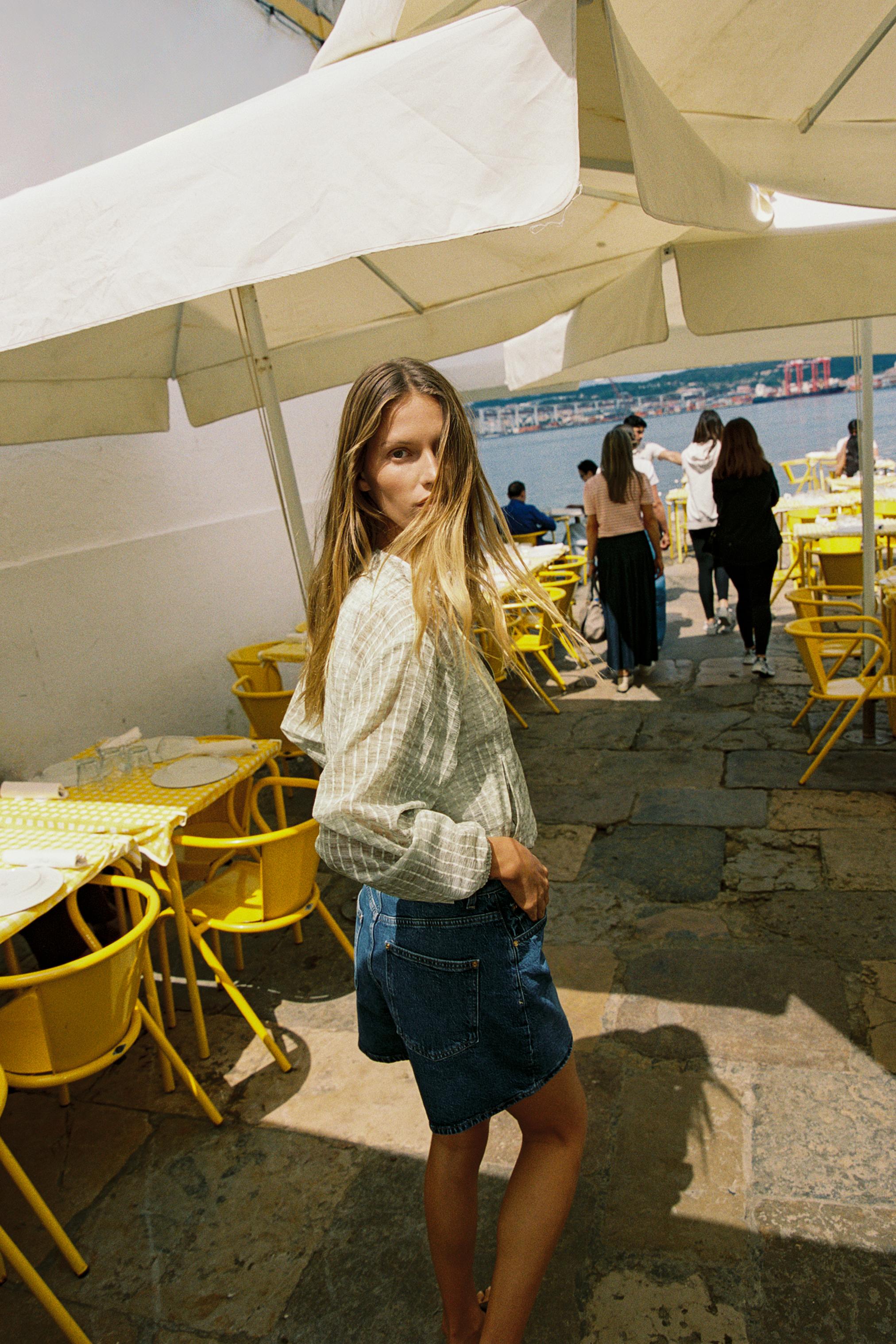 FLOWY ORGANZA JACKET - Ecru | ZARA United States