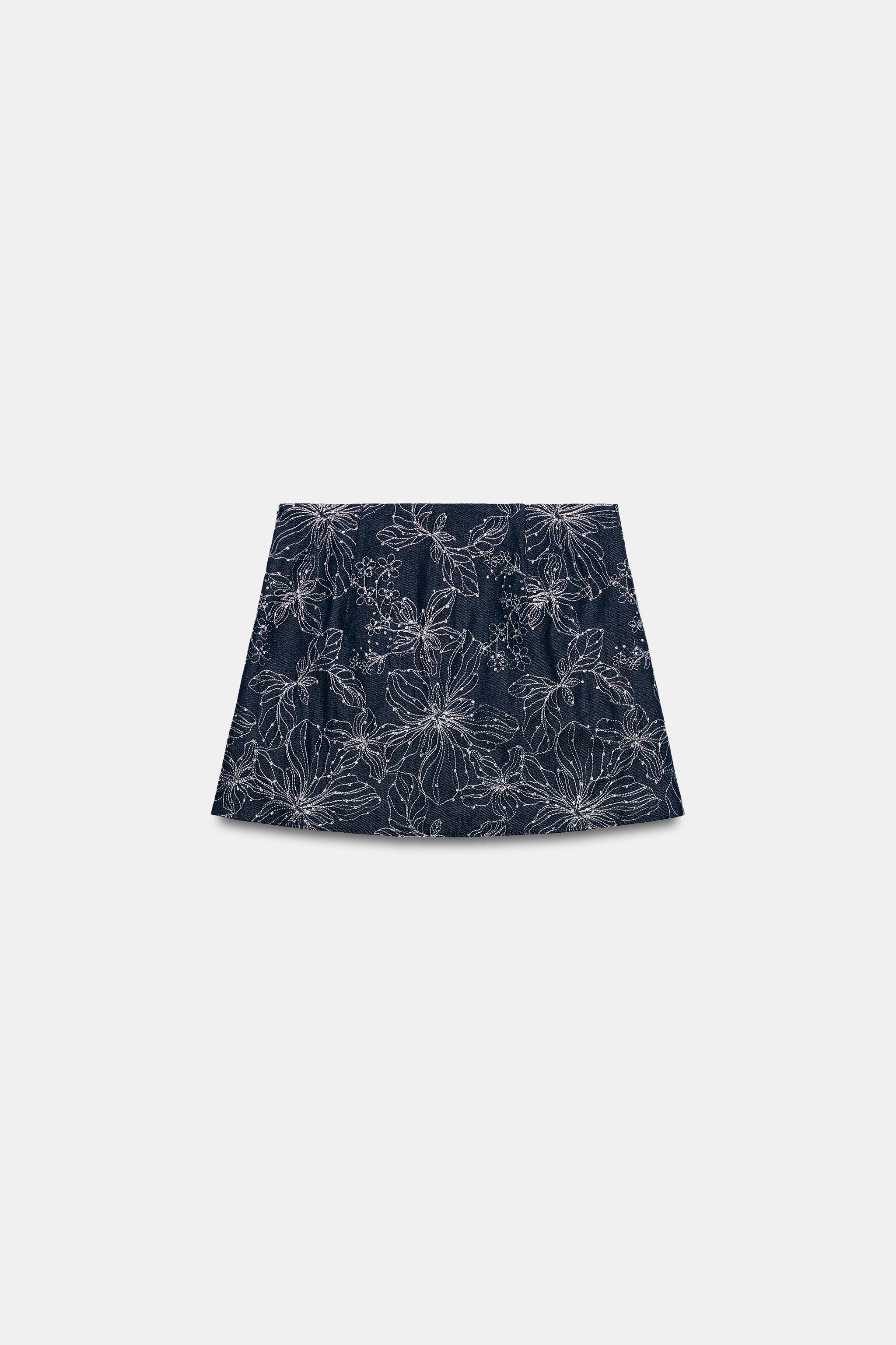 JUPE-PANTALON BRODÉE PAILLETTES