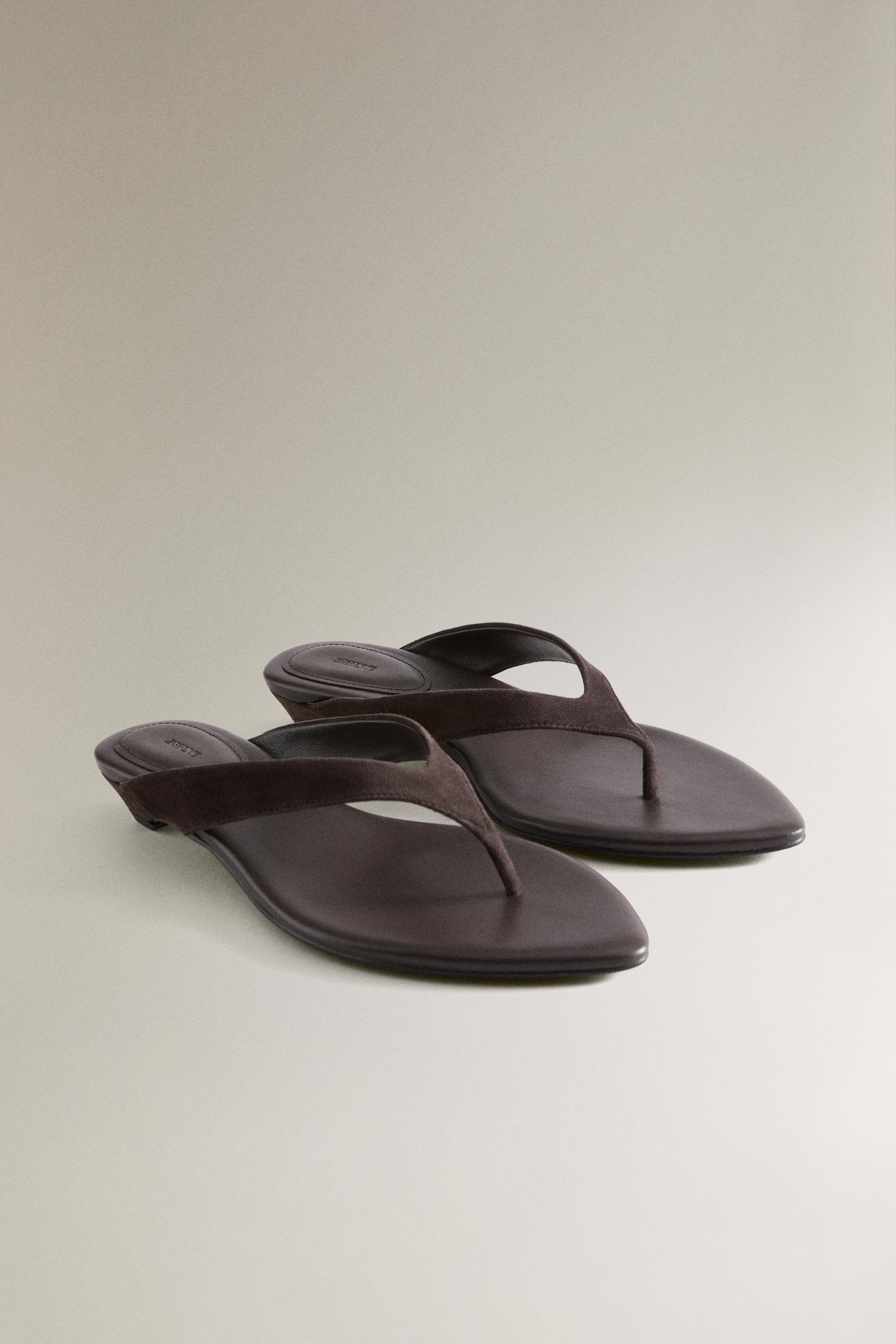 LEATHER HEEL SANDALS