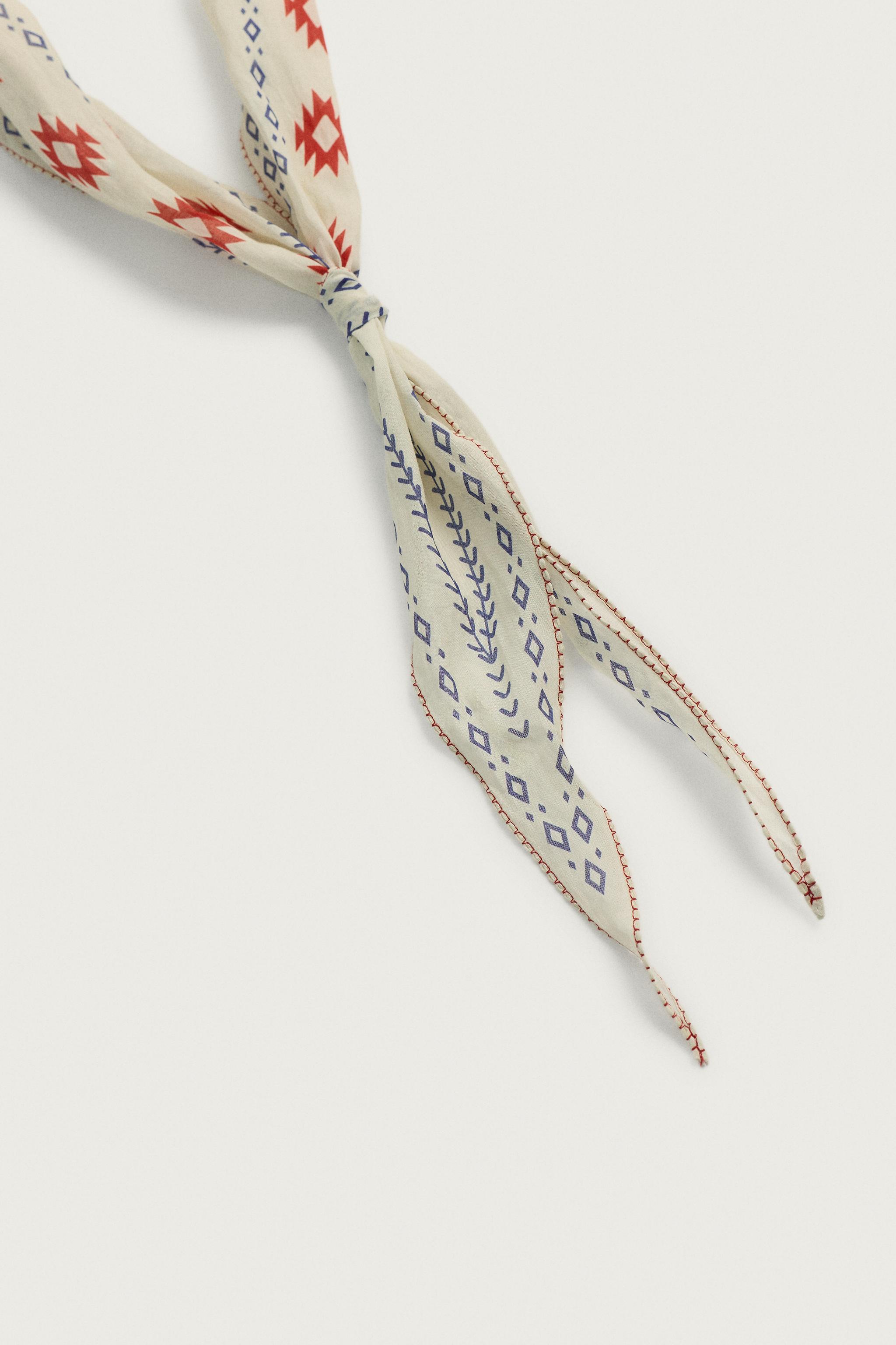 LONG GEOMETRIC PRINT BANDANA