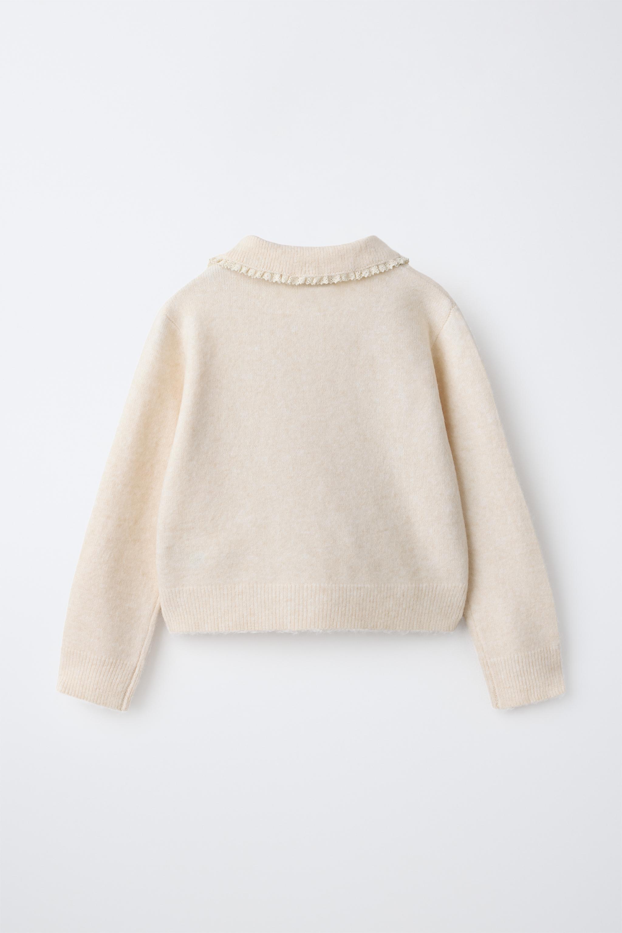 GILET EN MAILLE DENTELLE