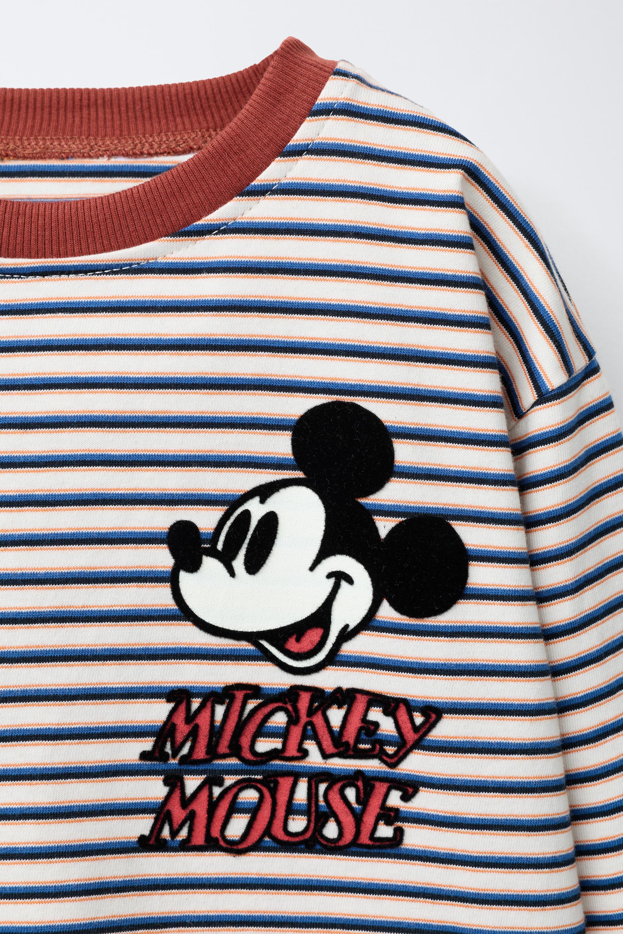 MICKEY MOUSE © DISNEY STRIPED MEDIUM WEIGHT T-SHIRT