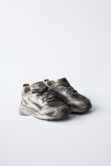 BASKETS LOGO - Argent de Zara - Image 2