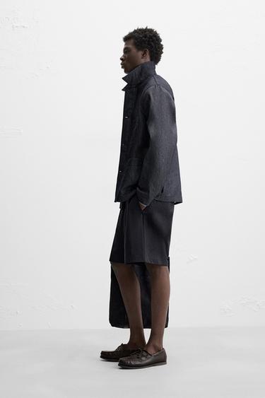 SURCHEMISE EN JEAN À POCHES - Indigo de Zara - Image 3
