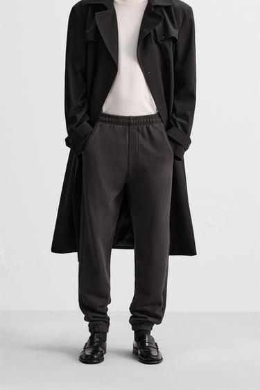 Zara JOGGER PANTS - Anthracite grey