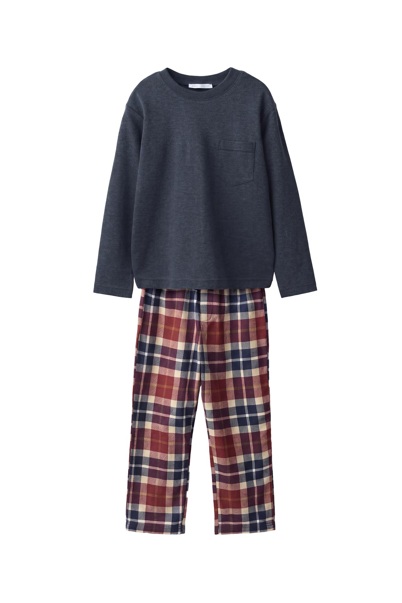 6-14 YEARS/ WARM CHECK PYJAMAS