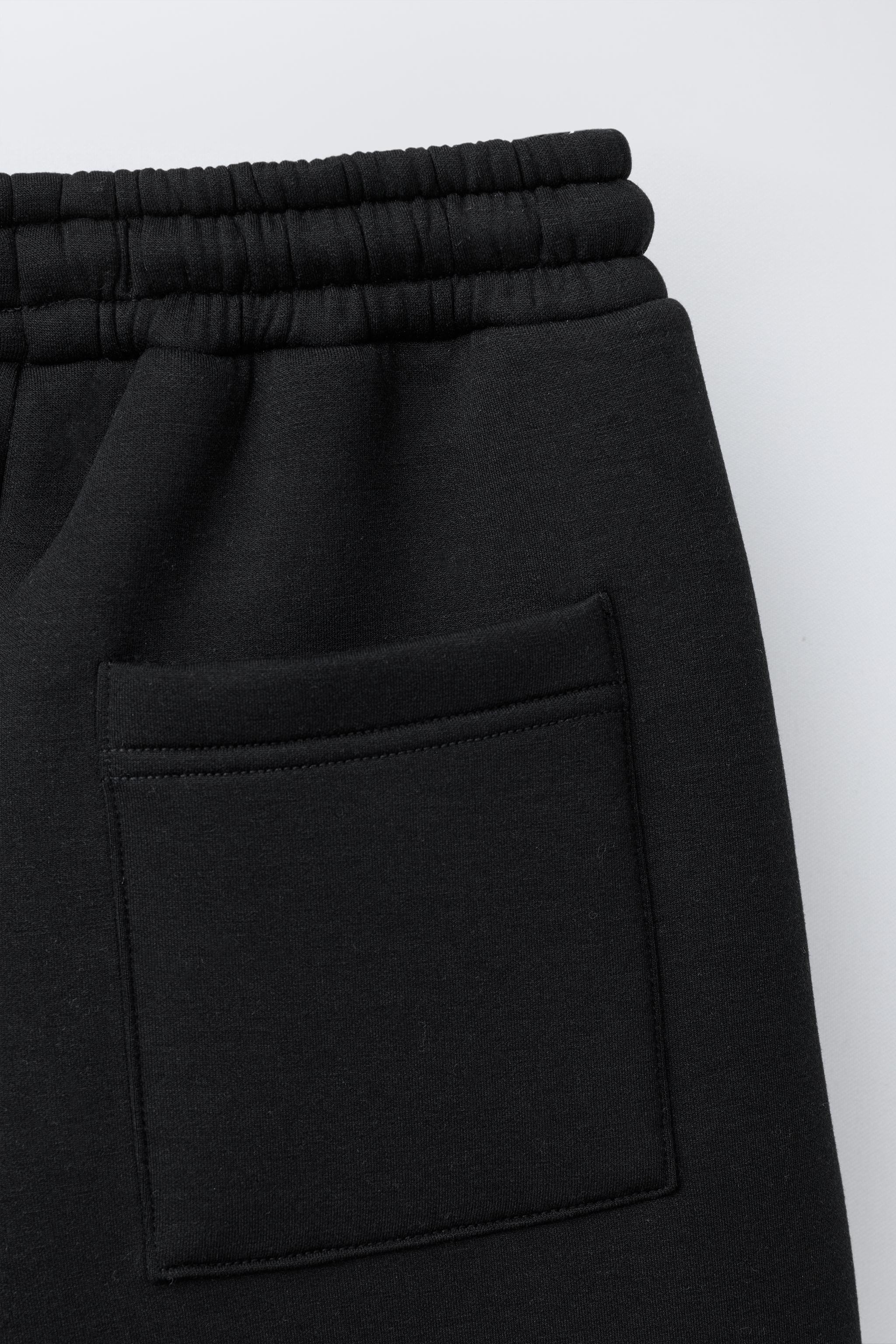 NEOPRENE EFFECT STRAIGHT FIT PANTS