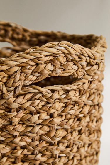 ROUND SEAGRASS BASKET - Light beige by Zara - Image 3