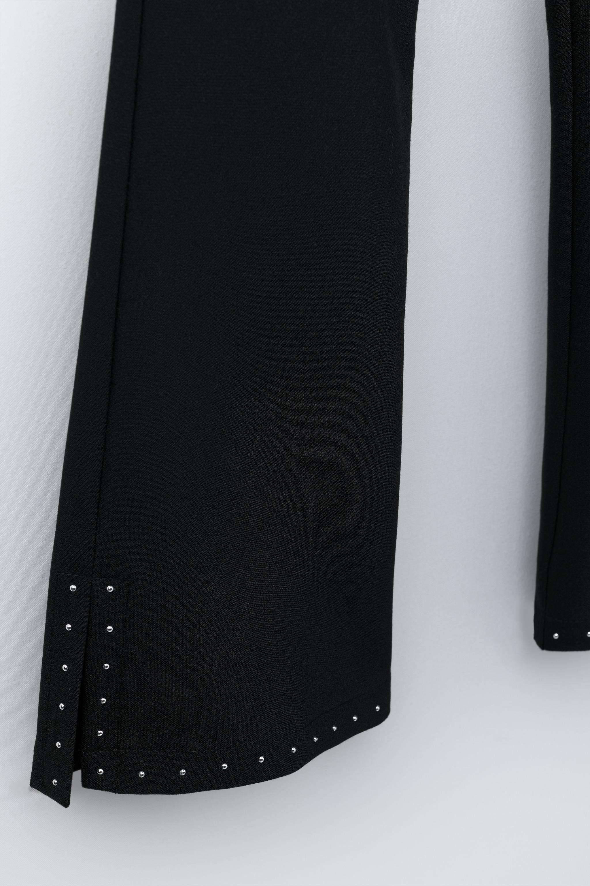STUDDED FLARE PANTS