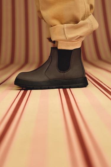 Zara 鬆緊帶長靴 - 棕色