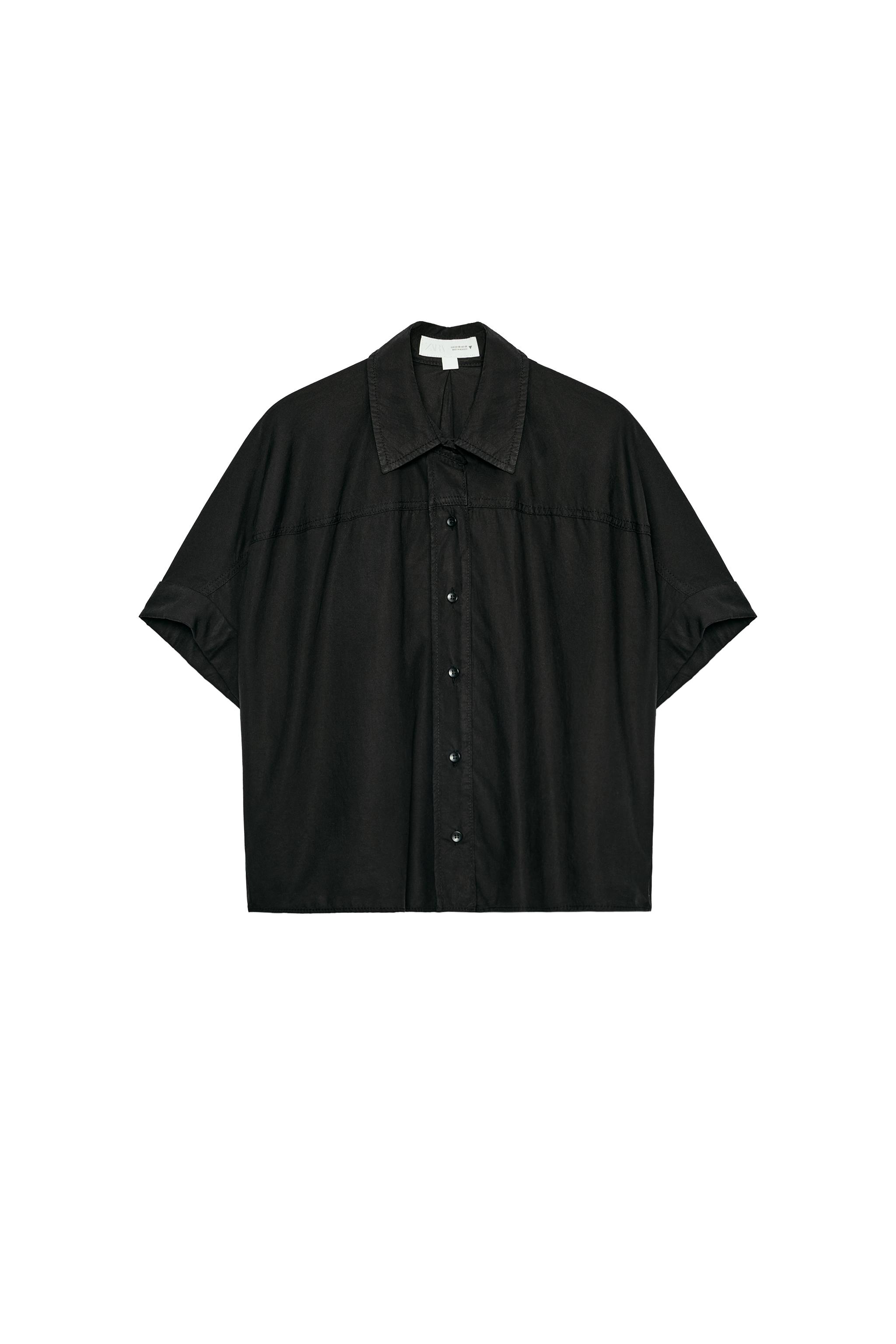 CAMISA FLUIDA MANGA CORTA