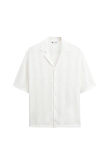 OPEN-KNIT SHIRT