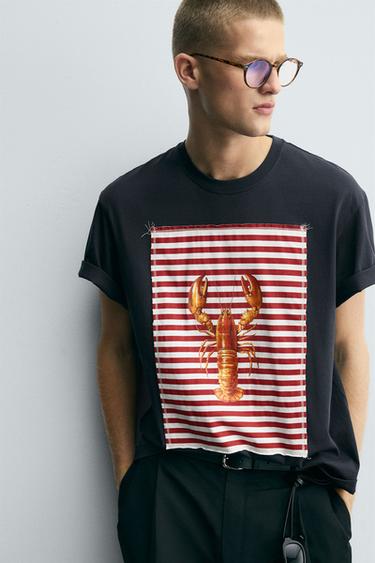 LOBSTER PATCH T-SHIRT - Navy blue by Zara - Image 5