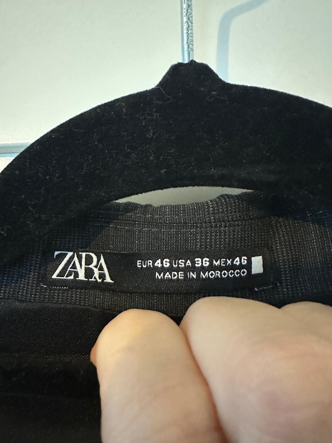 BLAZER GRIGIO CON TESSUTO STAMPA QUADRETTI - Image 4