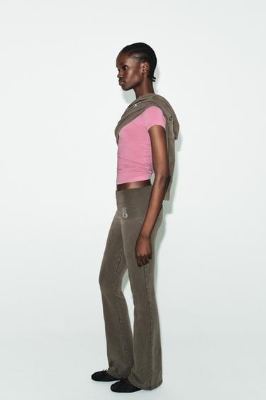 BRATZ® FLARE TROUSERS - Dark brown by Zara - Image 3