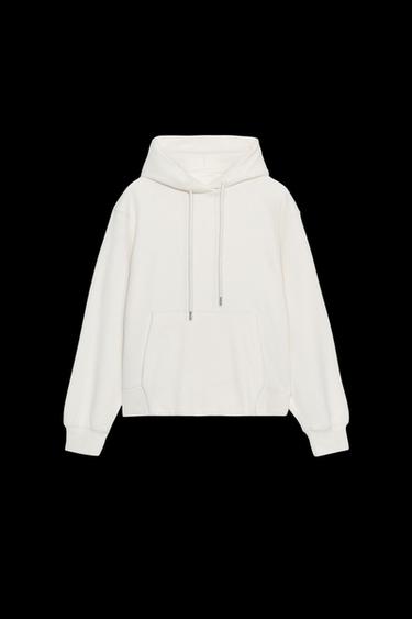 BASIC HOODIE - Ecru by Zara