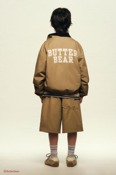 BUTTERBEAR © TECHNICAL STRAIGHT CHARM BERMUDA SHORTS - Light camel by Zara