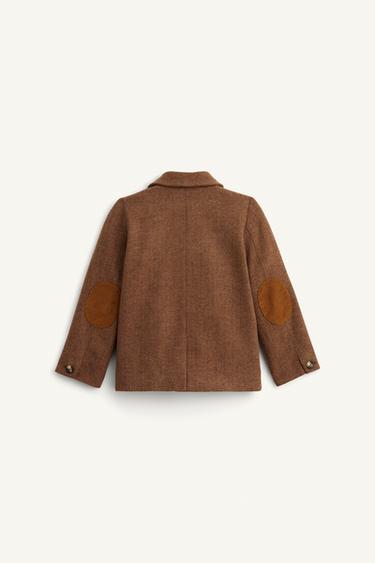 VESTE CHEVRON COUDIÈRES AVEC LAINE LIMITED EDITION - Marron de Zara - Image 5