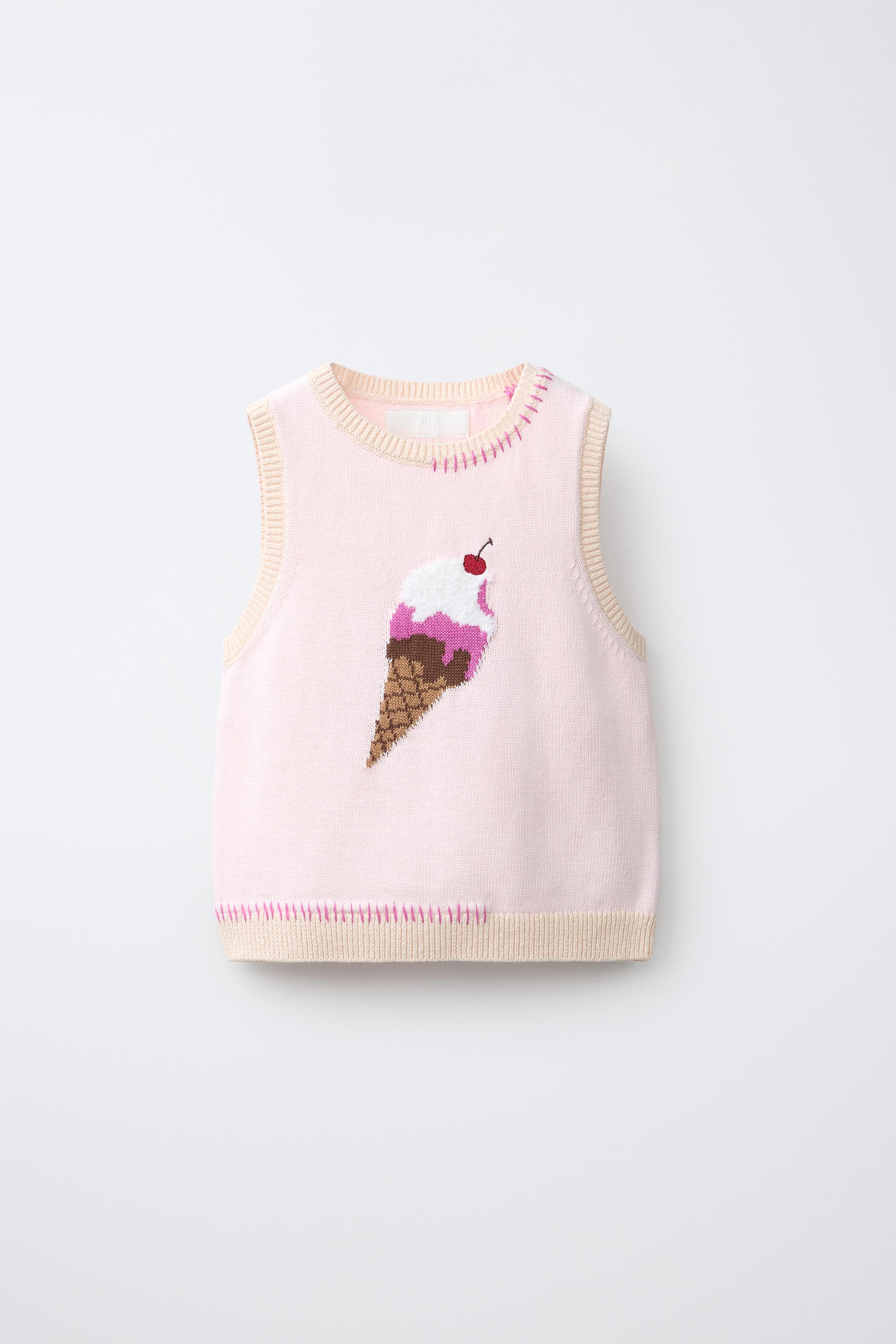 ICE CREAM PRINT KNIT VEST