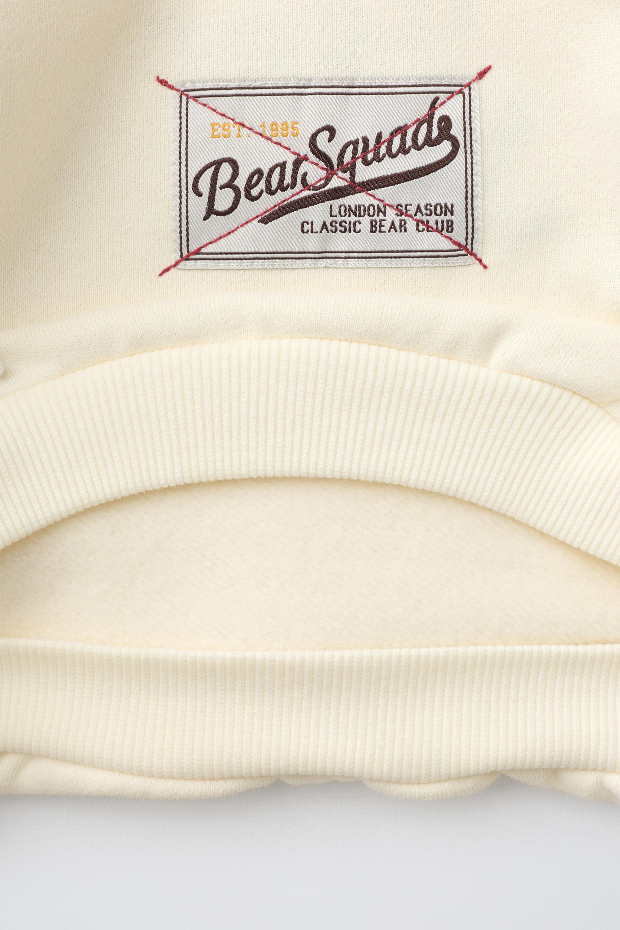 Детские худи Zara BEAR EMBROIDERED TEXT SWEATSHIRT — фото 4