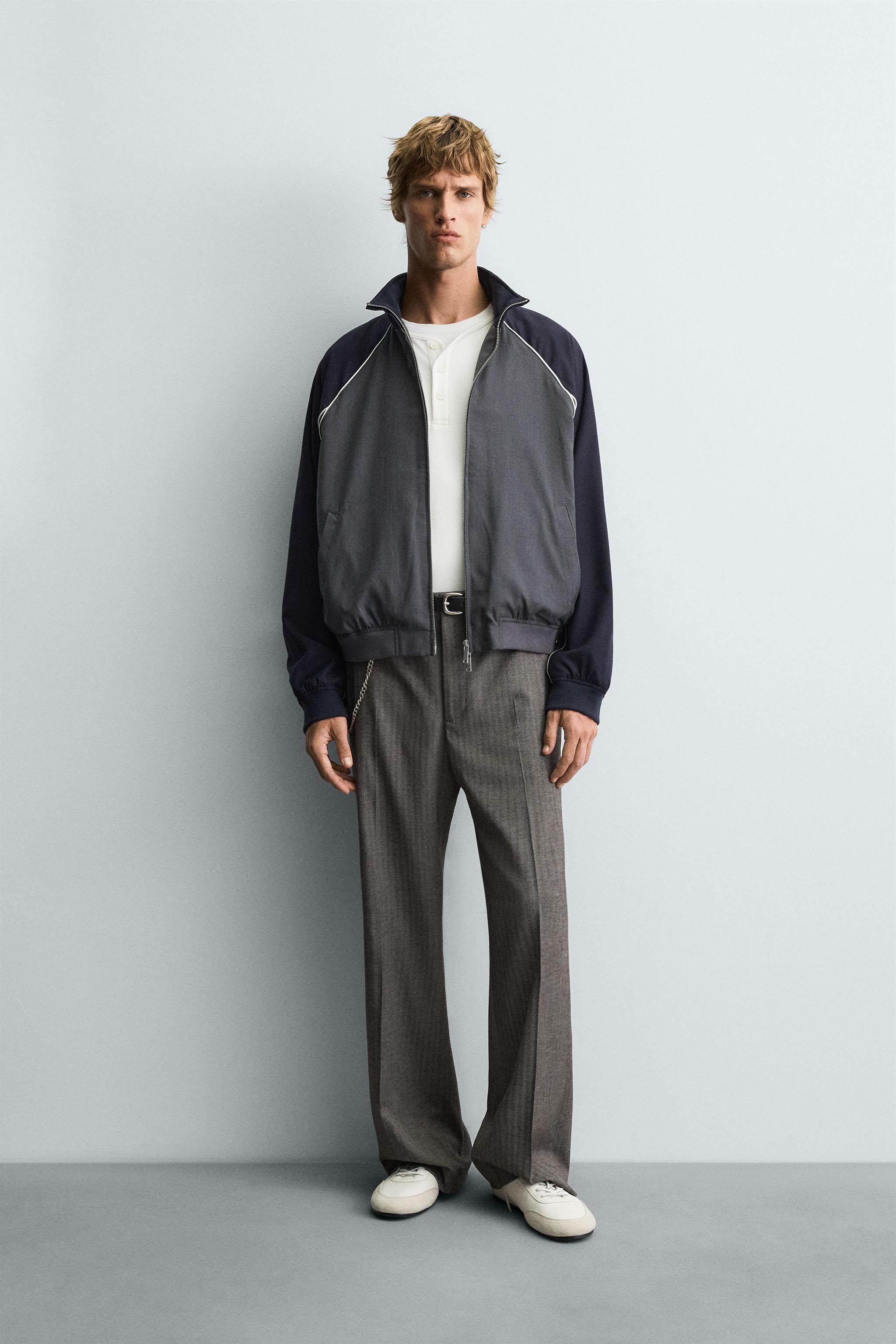 zara コントラストカラーワックス ジャケット ¥10,990 人気完売 ZARA - ZARA/コントラスト カラーワックス ワークジャケットの