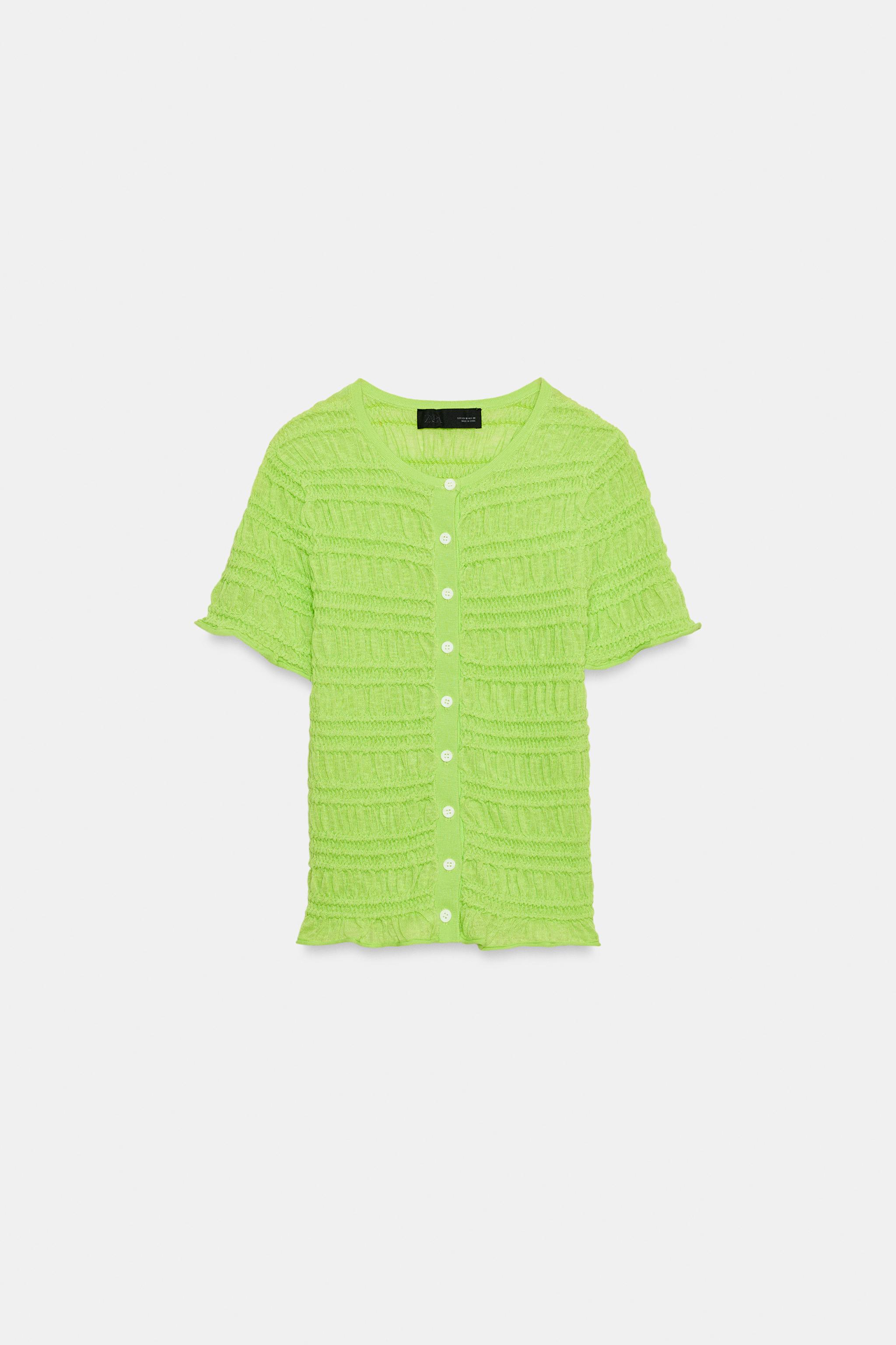 TOP EN MAILLE NID D'ABEILLE