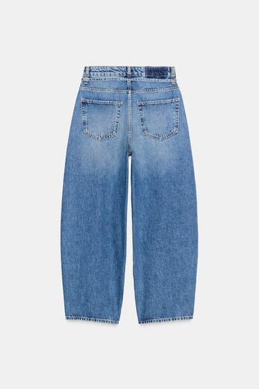 JEAN Z1975 BARREL TAILLE MOYENNE - Bleu moyen de Zara - Image 6
