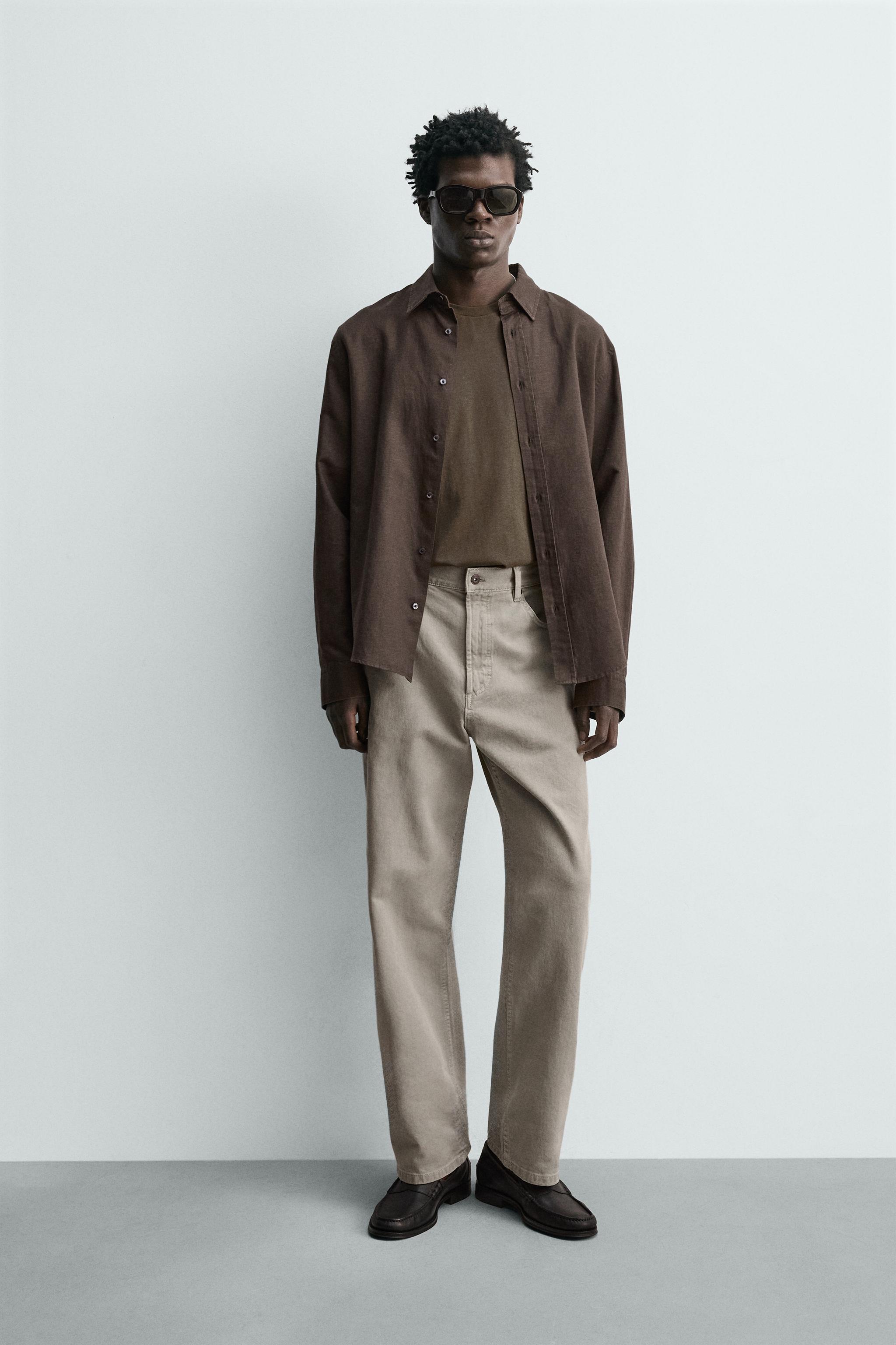 REGULAR FIT HEMP-COTTON SHIRT