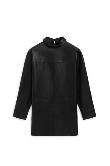 High neck leather blouse - LIMITED EDITION — Snake 2