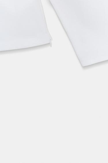 HEAVY COTTON LONG SLEEVE T-SHIRT - White by Zara - Image 5