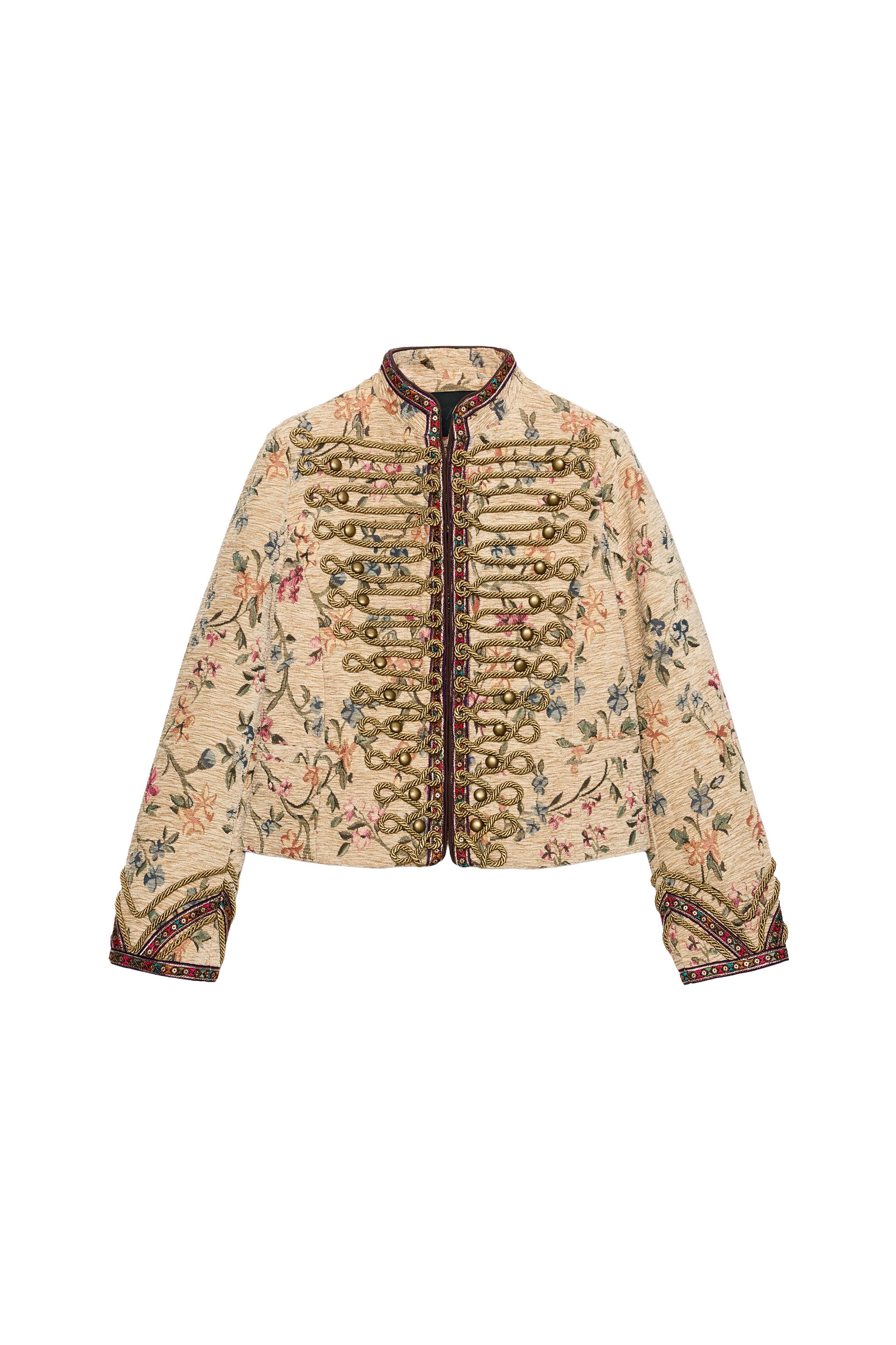 CHAQUETA BORDADOS ALAMARES ZW COLLECTION