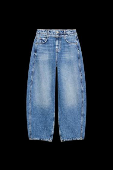Z1975 BARREL MID-WAIST JEANS - Mid-blue by Zara - Image 0