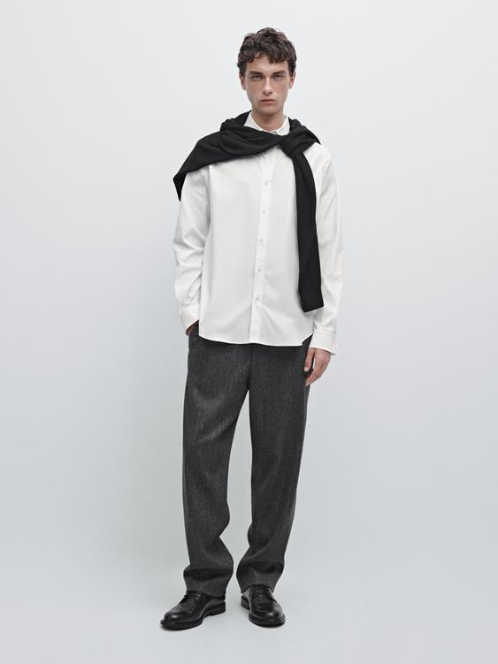 Regular fit stretch shirt