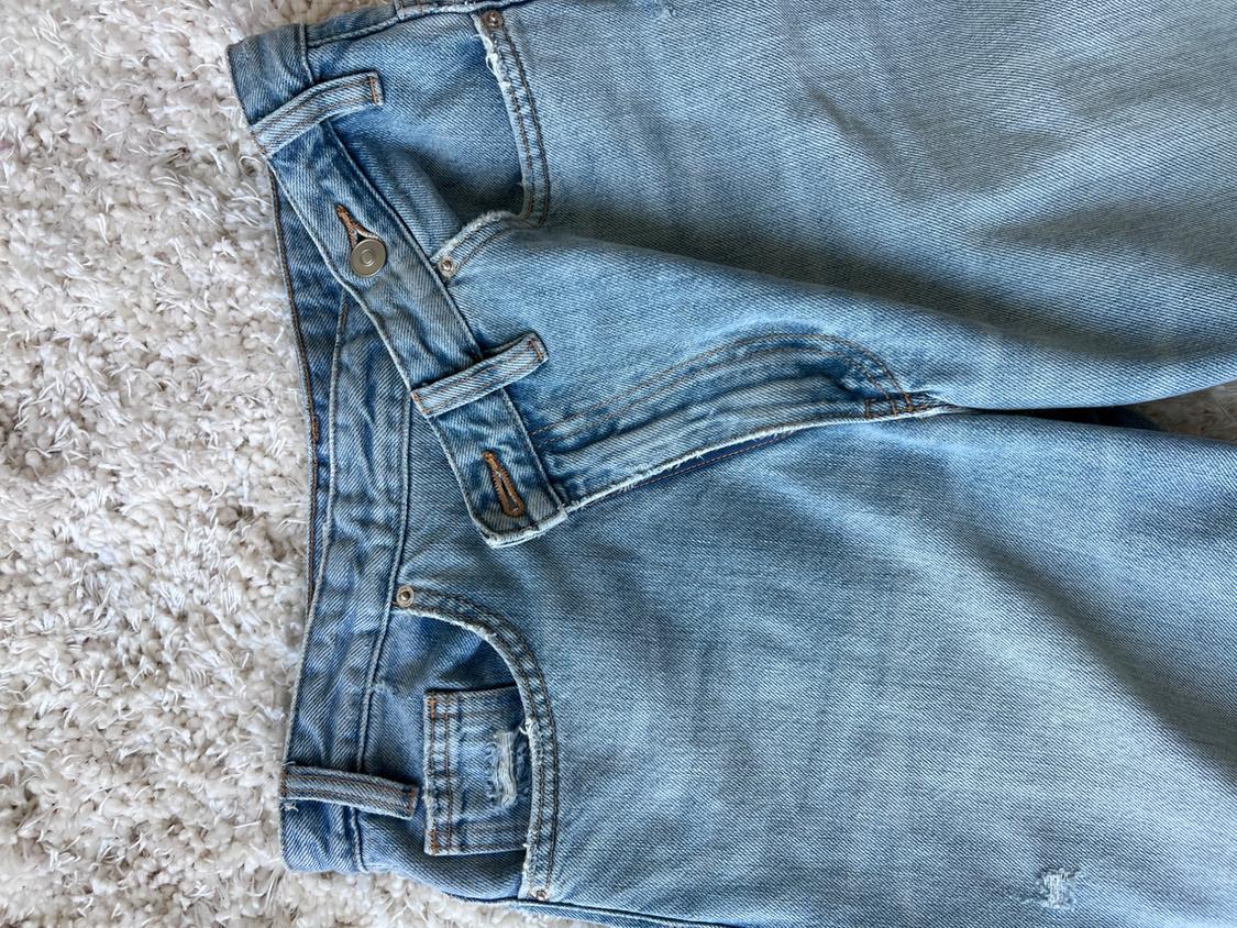 TRF HIGHWAIST WIDE LEG CROSSOVER JEANS - Image 4