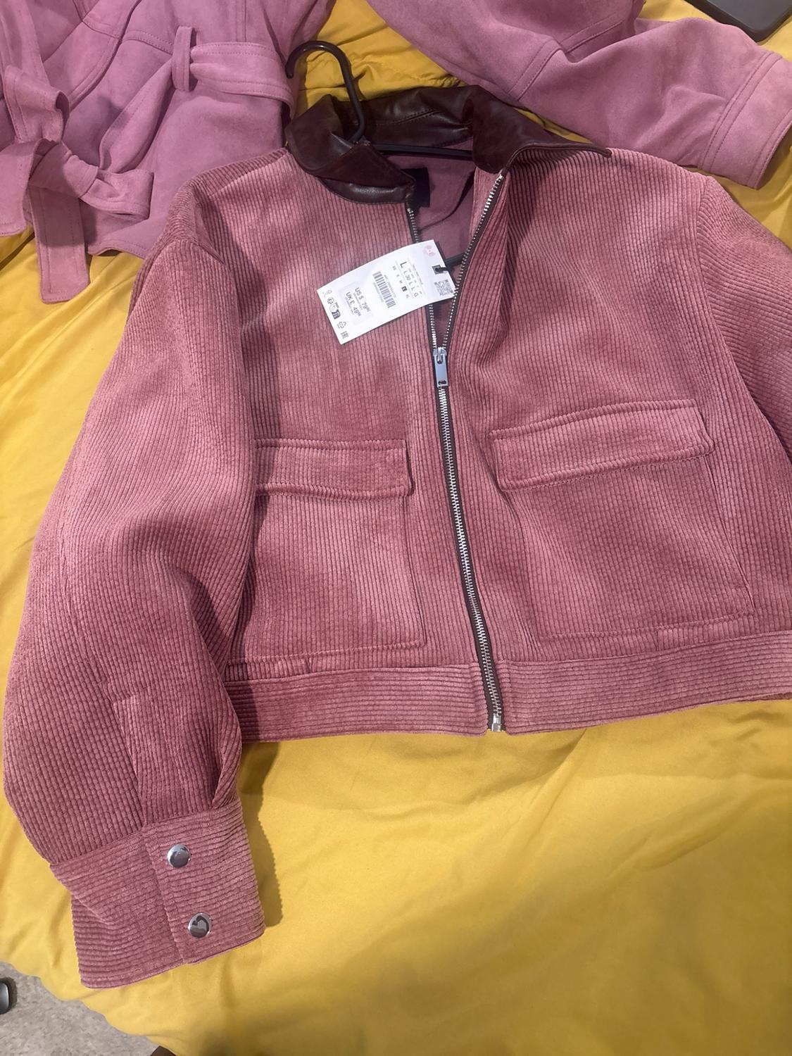 CORDUROY JACKET WITH FAUX LEATHER COLLAR - Image 3