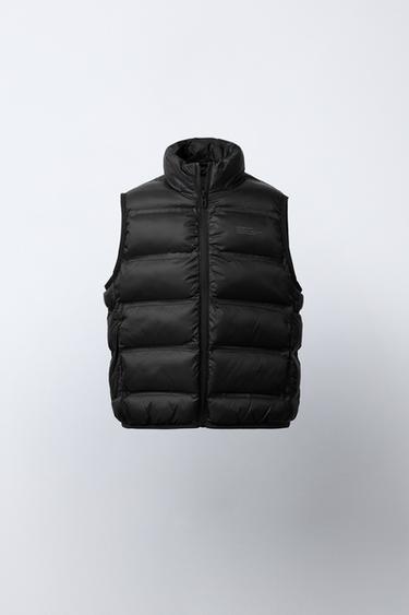 GILET LEGGERO CON CAPPUCCIO WATER REPELLENT - Nero di Zara