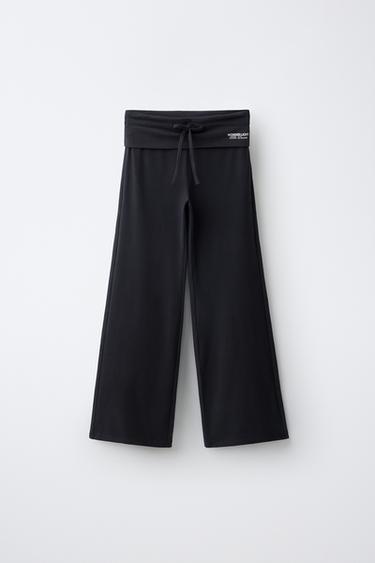 PANTALLONA WIDE LEG ME KTHIM - Gri e errët nga Zara