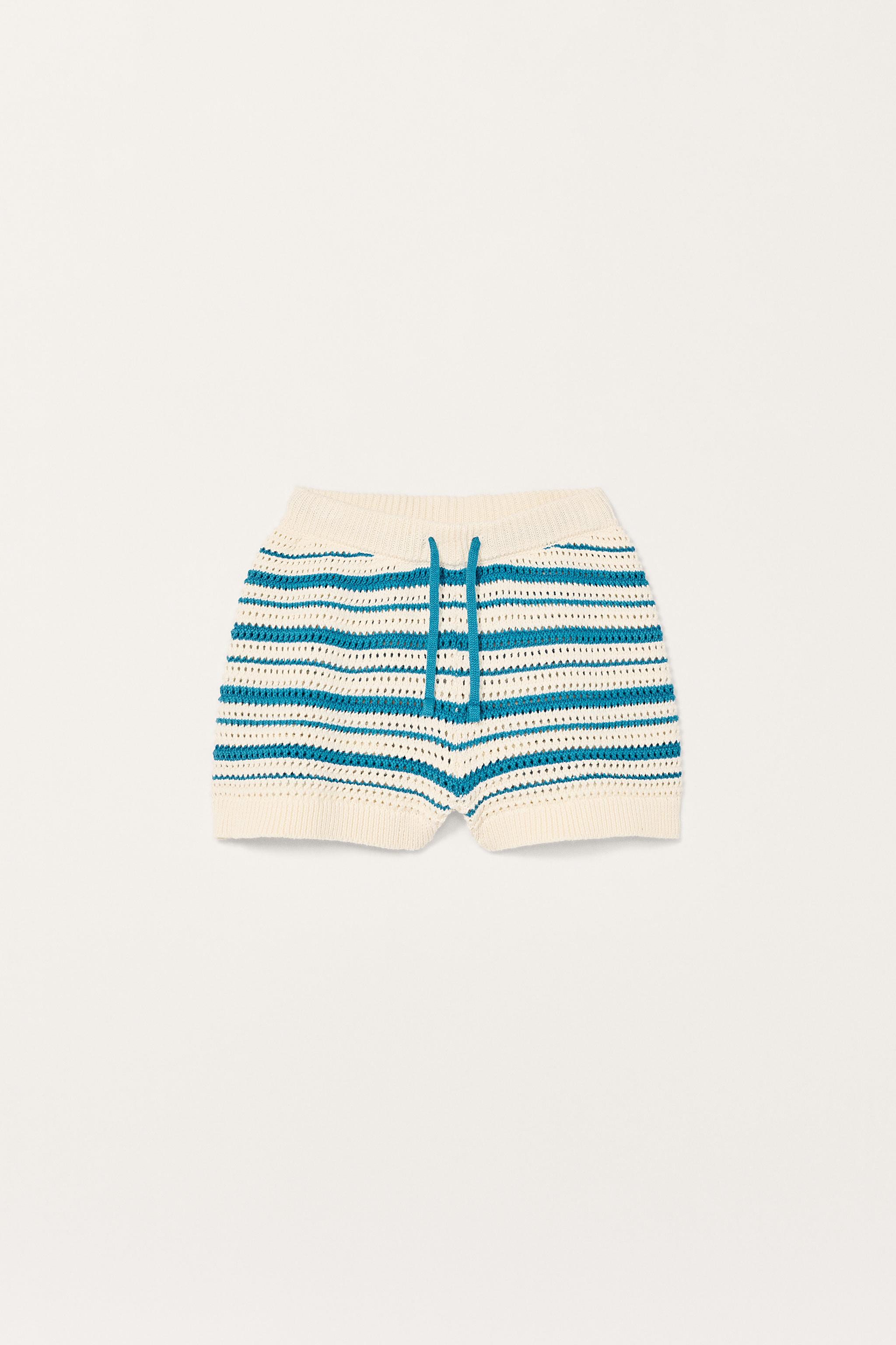 STRIPED KNIT SHORTS LIMITED EDITION - striped | ZARA United