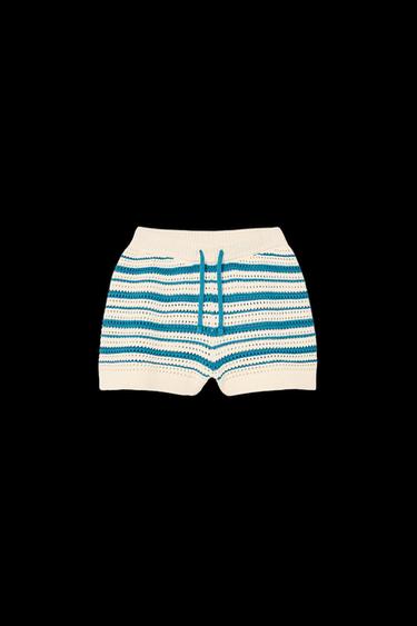 GESTREIFTE STRICK-BERMUDASHORTS LIMITED EDITION - Gestreift von Zara - Bild 0
