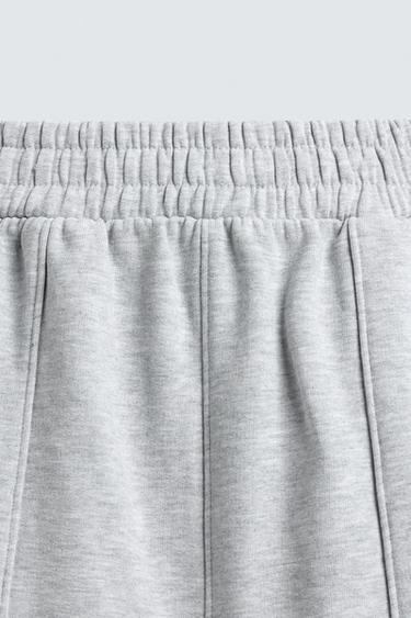 PANTALON DE JOGGING COUPE BALLON AVEC PIÈCE - Gris chiné de Zara - Image 7