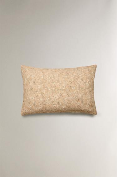 TEXTURED CUSHION COVER - Beige by Zara - Image 2