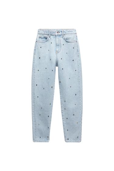 JEANS Z1975 MOM FIT PEDRERÍA