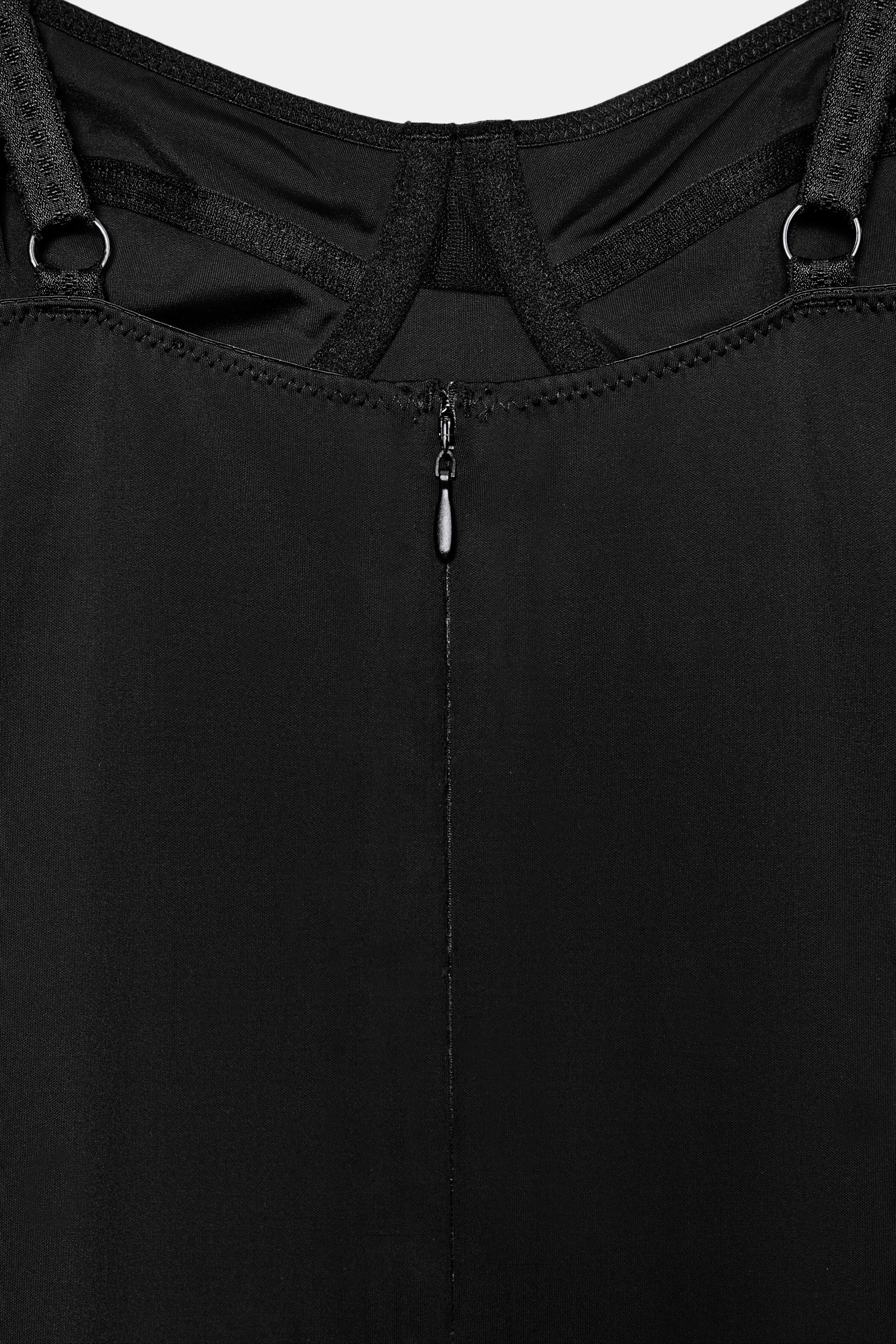 Zara MIXED FABRIC CORSET DRESS — фото 8