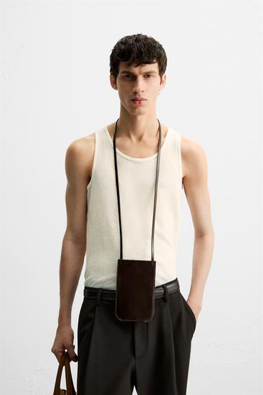 SEMI-SHEER TANK TOP - Ecru by Zara